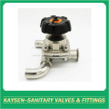 Hygienic membrane valve 3 way U type 3A/SMS/BPE